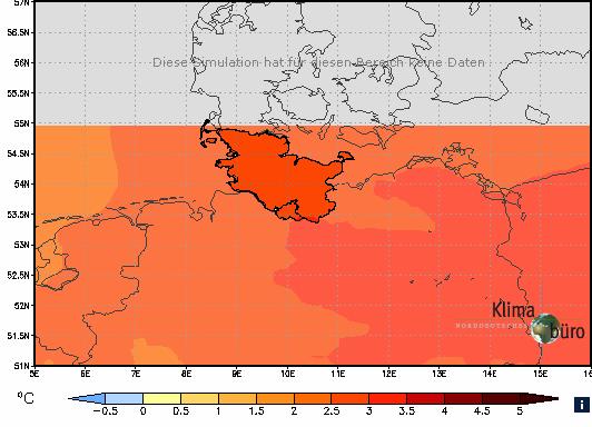 Winter 2050 -wärmer Mögliche kleinste