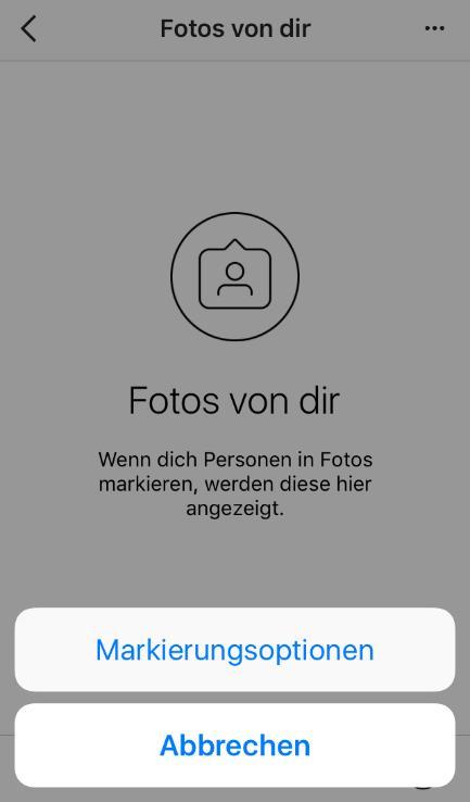 Markierungen nicht automatisch zulassen iphone Öffne die Instagram-App und gehe zu deinem Profil. Gehe auf Markierungsoptionen. Rufe Fotos von dir auf.