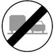 ÜBERHOLEN FÜR LASTKRAFTFAHRZEUGE VERBOTEN Dieses Zeichen zeigt an, dass mit Lastkraftfahrzeugen mit einem höchsten zulässigen