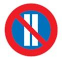 Dieses Zeichen zeigt mit der Zusatztafel ANFANG den Beginn und mit der Zusatztafel ENDE das Ende eines Straßenabschnittes an, in dem das Halten und Parken verboten ist.