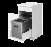Deckel Oeko Complet Dieses Abfallsystem inkl. Auszugsystem mit Metallboden kann in jede Küche eingebaut werden.