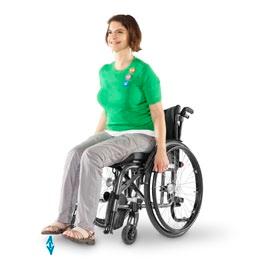 Übung 2 Waden- und Schienbeinmuskulatur Stufe A: Zehen und Fersen heben im Sitzen Sitzen Sie aufrecht, den Rücken gut abgestützt.