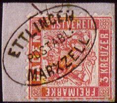 Postablagestempel Bis zum Jahre 1864 verfügten die Postablagen ebenfalls, wie die Briefkästen, über Uhrradstempel: Postablage Eröffnet Bis Uhrradstempel Marxzell 1868 31.12.1871 Spielberg 01.05.