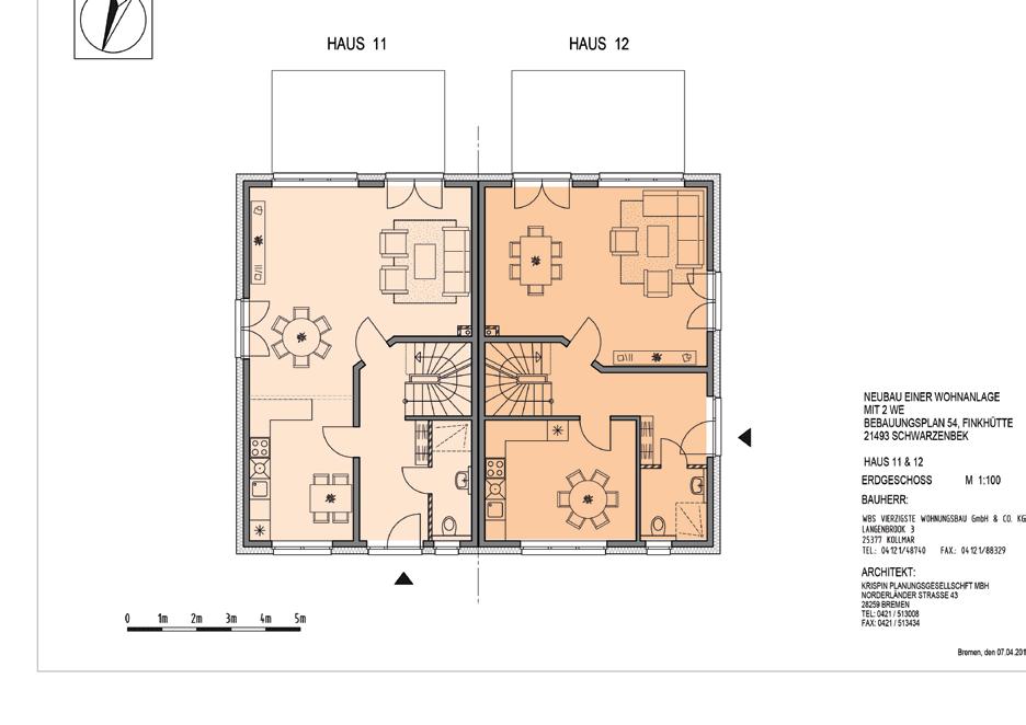 DOPPELHAUS AMSELWEG 1, 3, 4, 6 1 3 ERDGESCHOSS 6 4 Wohnfläche 1, 6 3, 4 Wohnzimmer ca. 30 m² ca. 33 m² ca. 15 m² ca. 12 m² ca. 4 m² ca. 4 m² ca. 9 m² ca. 9 m² EG gesamt ca. 58 m² ca.