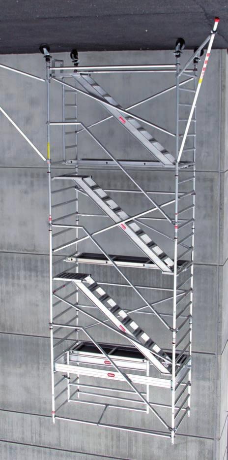 Treppengerüste RS Tower 53 Ponts roulants avec escaliers Serie 5300 Länge / longueur 135 cm 245 cm