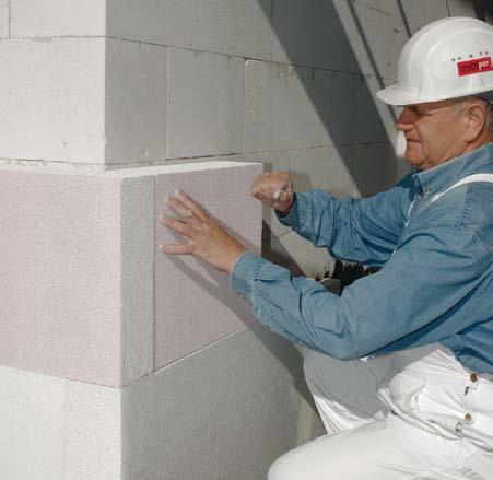 Oberflächenbehandlung Ytong außen Mit Ausnahme von Sichtmauerwerk verlangen alle Mauerwerksbauteile eine dauerhafte Oberflächenbehandlung zum Schutz vor Frost und Feuchtigkeit.