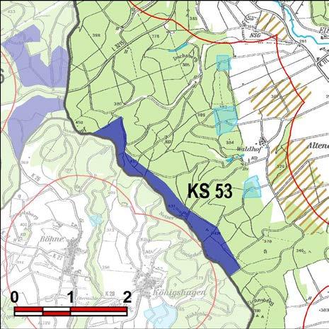 Kennung: KS 53 Sandkopf/Netzer Berg Naumburg Elbenberg Flächengröße Suchraum: Vorranggebiet: 103 ha über 5,75 m/s lt.