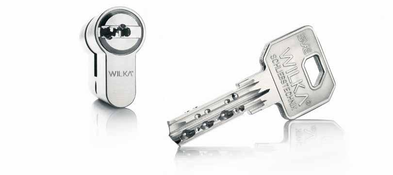 Wendeschlüsselsystem Reversible keying system - Zylinder nach DIN 18 252 / DIN EN 1303-6 Stiftzuhaltungen (ab 30mm) - 5 Stiftzuhaltungen bei Kurzzylindern (26,5mm) - 1 Gehäusestift und 1 Kernstift