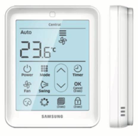 Samsung Hotel-Fernbedienung MWR-SH 10N Stylish: Mit Touch Display, Anzeige bei aktiver Defrostfunktion,
