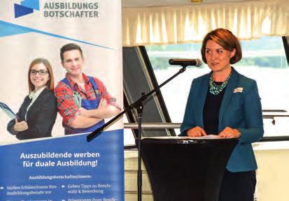 Die Erwartungen von Moderator Jürgen Hindenberg, IHK-Geschäftsführer der Abteilung Berufsbildung und Fachkräftesicherung, an die Botschaftereinsätze im letzten Schuljahr wurden bei Weitem übertroffen.