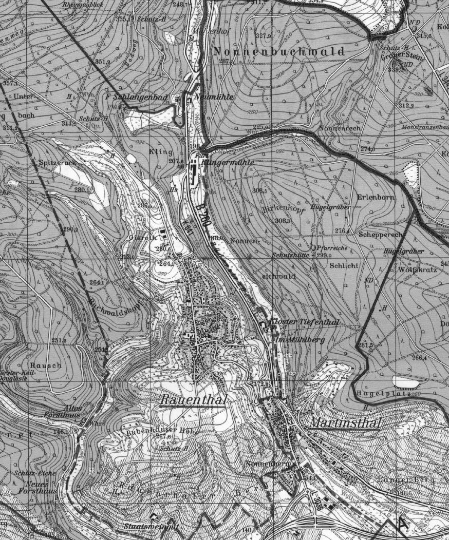 Retentionskataster Niederschlagsgebiet Walluf FKZ 2514 Seite - 5 - < HQ1 > HQ1 Lageskizze zum potentiellen Retentionsraum Kenn-Nr.