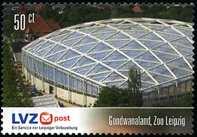 3920 3,00 am Ersttag gelaufener Beleg PM-LV 3940 3,00 Februar 2013 - Ausgabe "Gondwanaland im Zoo Leipzig"