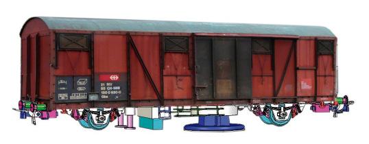 00 SBB cargo Hbbills-uy 2er Set Wagennummern 111 und 057 Nr. 86512 CHF 74.