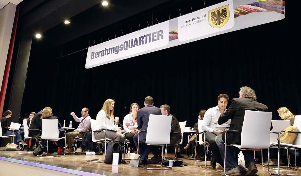 Der Erfolg der Messe DIE INITIALE ist ein Gemeinschaftswerk: Neben dem Veranstalter Messe Westfalenhallen Dortmund GmbH engagieren sich die Wirtschaftsförderung Dortmund, der Gründungswettbewerb