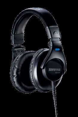 home+studio recording SRH440 Professional Studio Headphones Erweiterter Frequenzbereich mit außergewöhnlicher Wiedergabetreue Abnehmbares Spiralkabel 6,3 mm-adapter, vergoldet