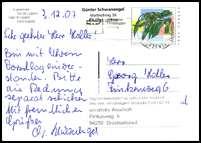 Postkarte "Glückwünsche" 2 Karten, verschiedene Motive, ungebraucht CH-GS P 280 100 3,55 2001 - Postkarte "Tourismus in der " - P 281/282 Postkarte "Tourismus in der " 2 Karten, verschiedene Motive,