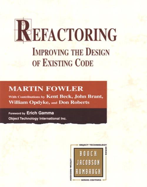 Room for Improvement 1: Refactorings The standard catalogue for objectoriented refactoring operations Provides only informal specifications In the book: