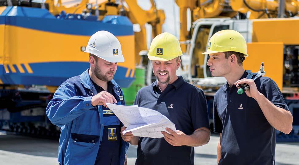 Die Unternehmen der BAUER Gruppe sind in den drei Segmenten Bau, Maschinen und Resources tätig.