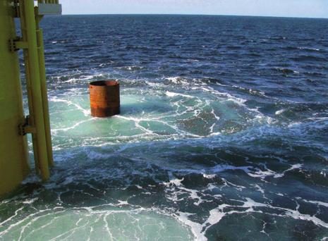 46 Offshore-Windparks starken Reduktion der Schallamplituden, wobei sowohl Streuungs- als auch Absorptionseffekte wirksam sind.