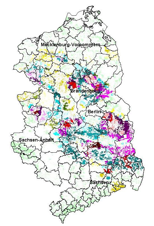 Risiko der Gefährdung durch nadelfressende Kieferninsekten im Nordostdeutschen Tiefland Gefährdungsindex Grundlage: