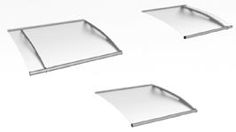 Modulares Pultvordachsystem PT/L PT/XL Das Basispaket des modularen Vordach-Systems (Komponenten AL und AR)