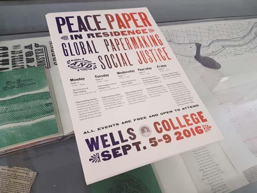 Plakat unseres Gobal Papermaking Workshopes im