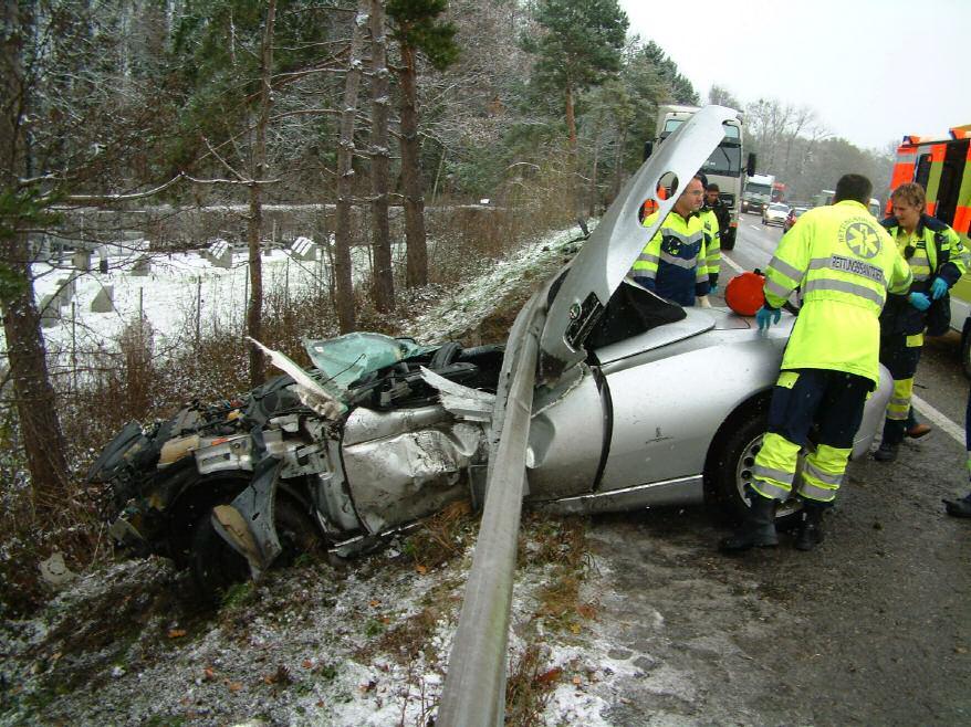 Verkehrsunfall in Thal, Autobahnausfahrt Rheineck Freitag, 25. November 25, ca. 9.