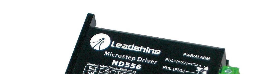 ND556 Mikroschritt-Endstufe Die ND556 ist eine leistungsstarke Mikroschritt-Endstufe mit reiner Sinus Spannung.