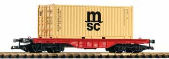 VI Flat Car with two model cars DB AG VI 115,00 * 37715 Flachwagen mit Container Post SBB Ep.