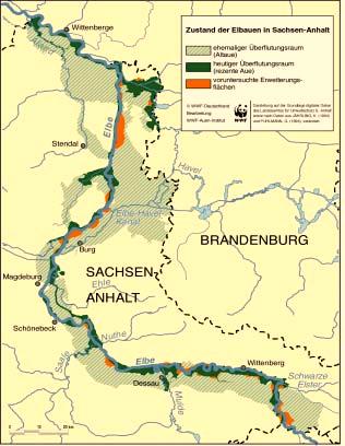 Sandau-Nord mit 140 ha (nach Einsprüchen vermutlich kleiner) und Sandau-Süd mit 120 ha, Scoping-Termin gelaufen, Planung läuft, Verfahren vermutlich 2006 2 von 6 Untersuchungsgebieten in einem vom