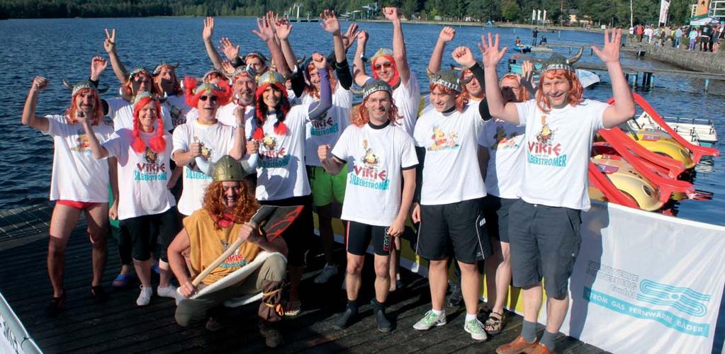 STADTWERKE AKTUELL 8. Silberstrom-Drachenbootrennen am 13. September 2014 am Strandbad Filzteich in Schneeberg Der Kampf der Wikinger wird wieder ausgetragen!