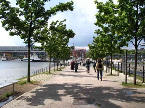 Attraktive Verbindungen für Fußgänger Beispiel: Hörnbrücke