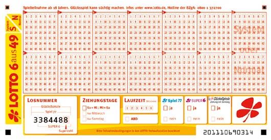 LOTTO 6aus49 Normaltipp Das Zahlenlotto hat eine lange Tradition und kann in Deutschland seit über 50 Jahren gespielt werden.