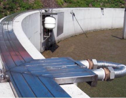 Beispiel: Räumerlaufbahn-Beheizung für NKB Eisfreie Laufbahn durch Abwasserwärme statt elektr.