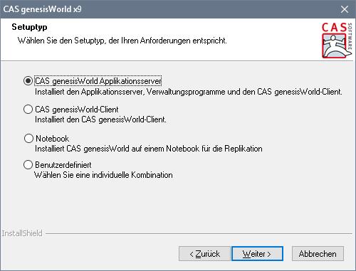 Installieren und Einrichten CAS genesisworld installieren 4 CAS genesisworld installieren Die Installation ist für unterschiedliche Editionen gleich.