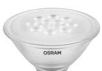 Technische Daten OSRAM LED Reflektorlampen PAR0 / 0 / 8 Glas Glas Glas Glas 0 0 0 04 Artikelbezeichnung Bestellnummer Austausch OSRAM ADVANCED PAR0 dimmbar E7, 0 40 V, 6, Faltschachtel ADVANCED PAR0