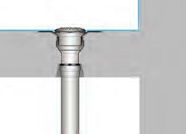 Beschrieb LORO-X Balkonentwässerungen, Serie V das variable Balkonentwässerungssystem von LORO Unterschiedliche Balkonaufbauten und die Verwendung neuer Materialien-wie der Einsatz von