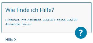 4 Fehlersituationen 4.1 Antwort der Clearingstelle bleibt aus Soll der Link nicht (mehr) funktionieren, erreichen Sie das Kontaktformular auch über die Elster- Webseite (www.elster.de).