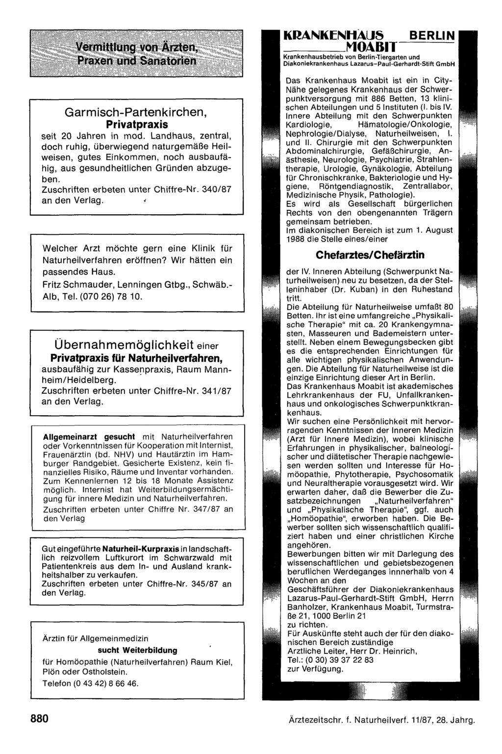 Vermittlung von Ärzten, Praxen und Sanatorien Garmisch-Partenkirchen, Privatpraxis seit 20 Jahren in mod.