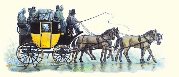 Die Einheit Pferdestärke wurde auch lange verwendet, um die Leistung eines Automotors anzugeben. Die Vorläufer der Autos waren Kutschen.