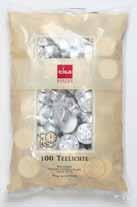 1 2 1 Teelichte, 30er Beutel Tea lights, bag of 30 1050 3030 45 00 H 1,6 ø