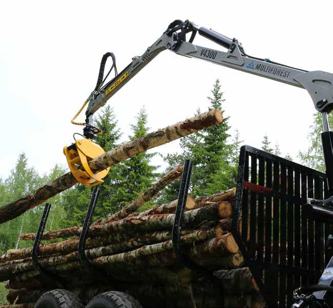 Rückewagen mit kraftvollen Eigenschaften Trejon Multiforest ist für harte Bedingungen konstruiert.