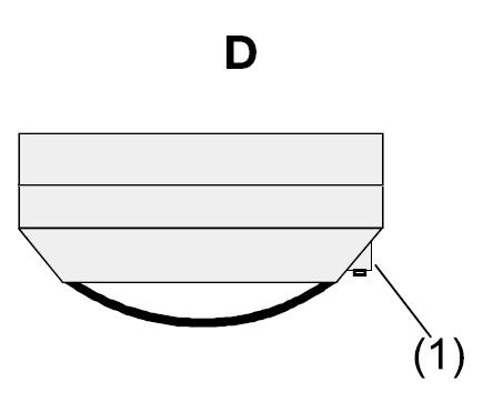 6.2. Störquellen Bild D Montieren Sie den Präsenzmelder nicht direkt in der Nähe einer Wärmequelle z.b. Leuchte, (Bild E).