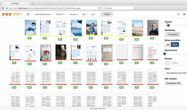 Verschiedene Ansichtsmodi wählbar Optimale Textbearbeitung 02 Automatische PDF-Generierung Alle am Publikationsprozess beteiligten Personen haben