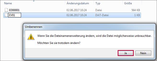 Seite 3 3. Endung *.dat entfernen Wenn Sie DATEV-Buchungsstapel per E-Mail erhalten, entfernen Sie zum Einlesen der Datei in Agenda FIBU die zusätzliche Endung»*.dat«im Windows-Explorer. 1.