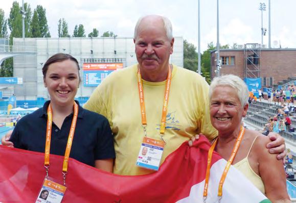 Petra Henn (AK 65) hatte auch die Qualifikationsnormen für alle drei Rückenstrecken (50, 100, 200 m) in Budapest erfüllt, entschied sich aber ausschließlich für die 3 km Distanz im