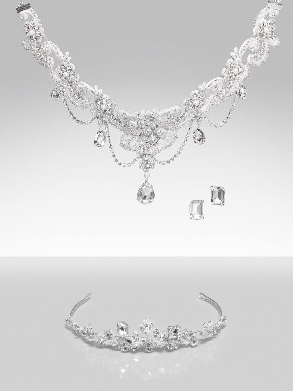Necklace, freshwater-pearls, swarovski crystals S Set 9 5011077