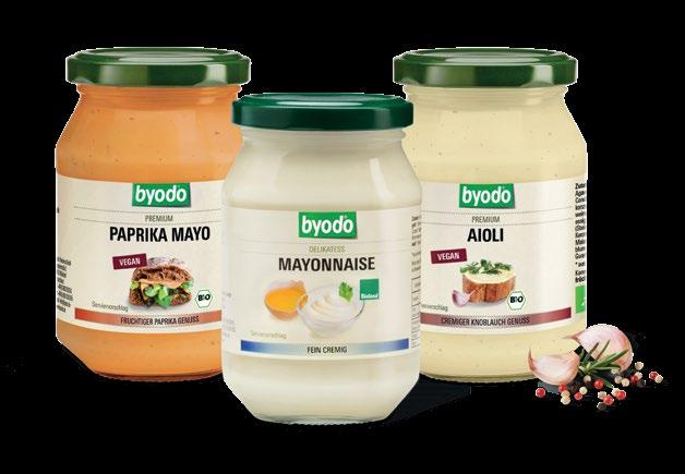 Belieben Byodo Delikatess Mayonnaise, Paprika Mayo und Aioli Die Süßkartoffeln gründlich waschen.