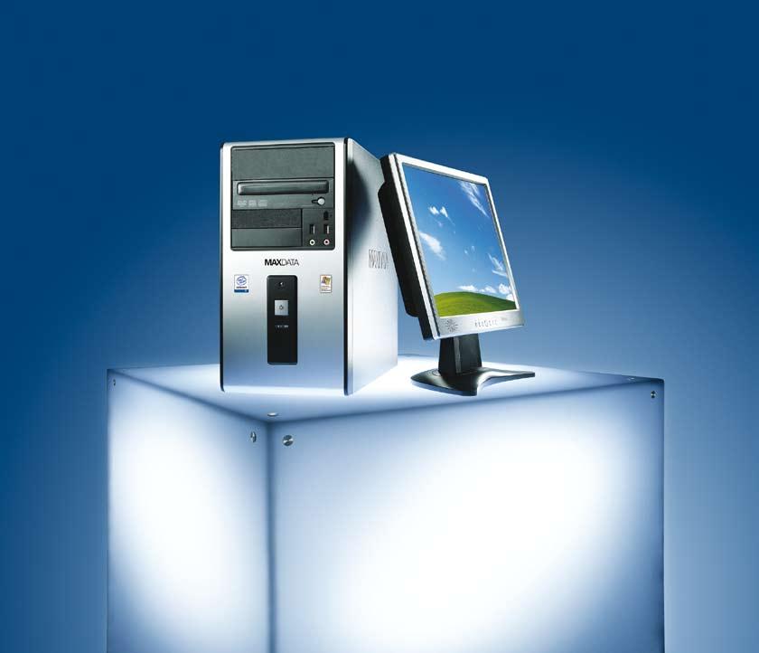 MAXDATA empfiehlt Windows Vista Business Der elegante Multimedia-PC für den Home-Anwender Prozessor: Intel Celeron 440 (2.