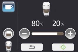 000 Variationen genau einzustellen und zu kombinieren: 5 verschiedene Kaffeestärken